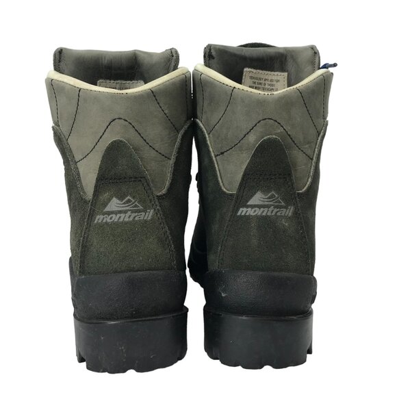 MONTRAIL Hiking Boots Womens 7.5/38.5 Green Leather Vibram Sole Made In Italy - Picture 10 of 16